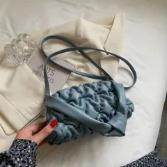 Popular Simple One Shoulder Messenger Bag - Blue - View 1