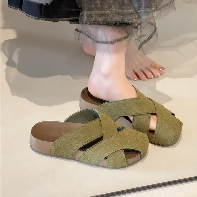 Platform Woven Closed Toe Mules Women 2026