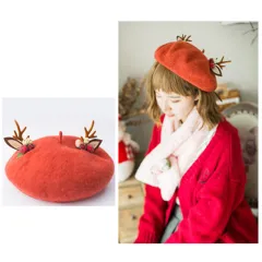 Women's Fashion Handmade Flower Beret Hat - Bird Eggs - View 1