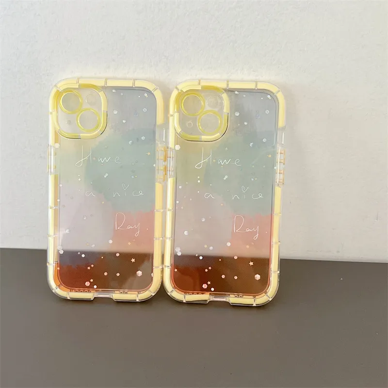 Minimalist Contrast Color Ip 14 Silicone Phone Case – image 6