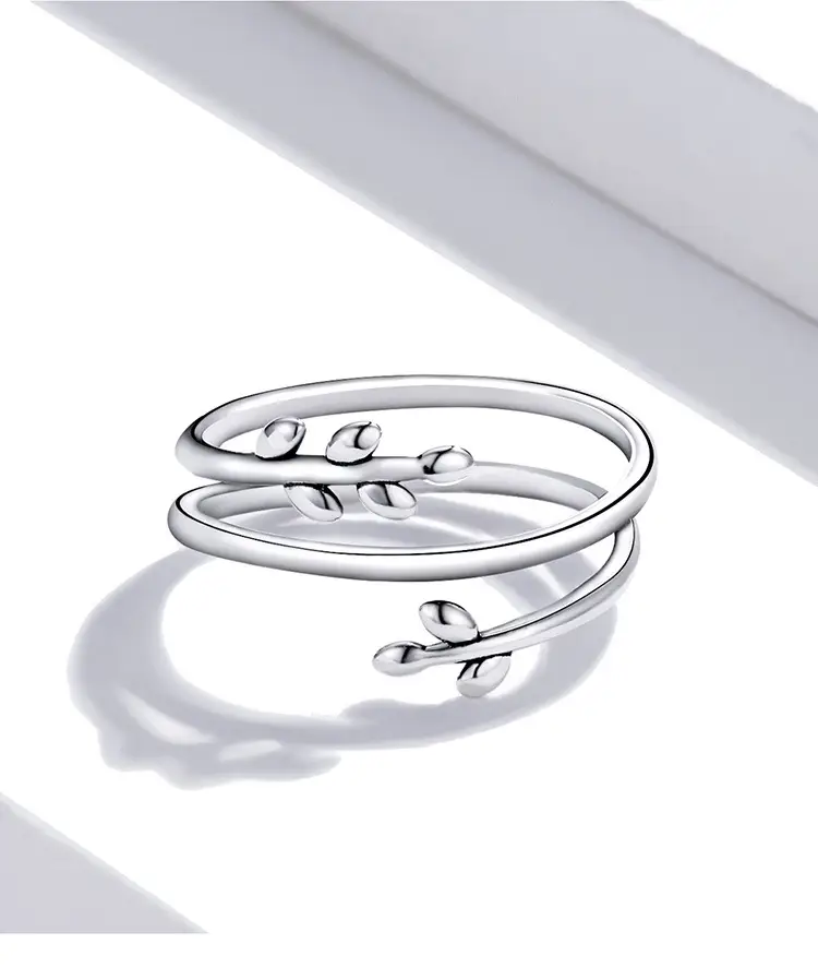 Multi-ring Pure Silver Wicker Simple Ring