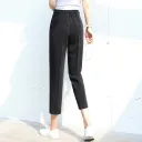 Black Summer Cropped Pants