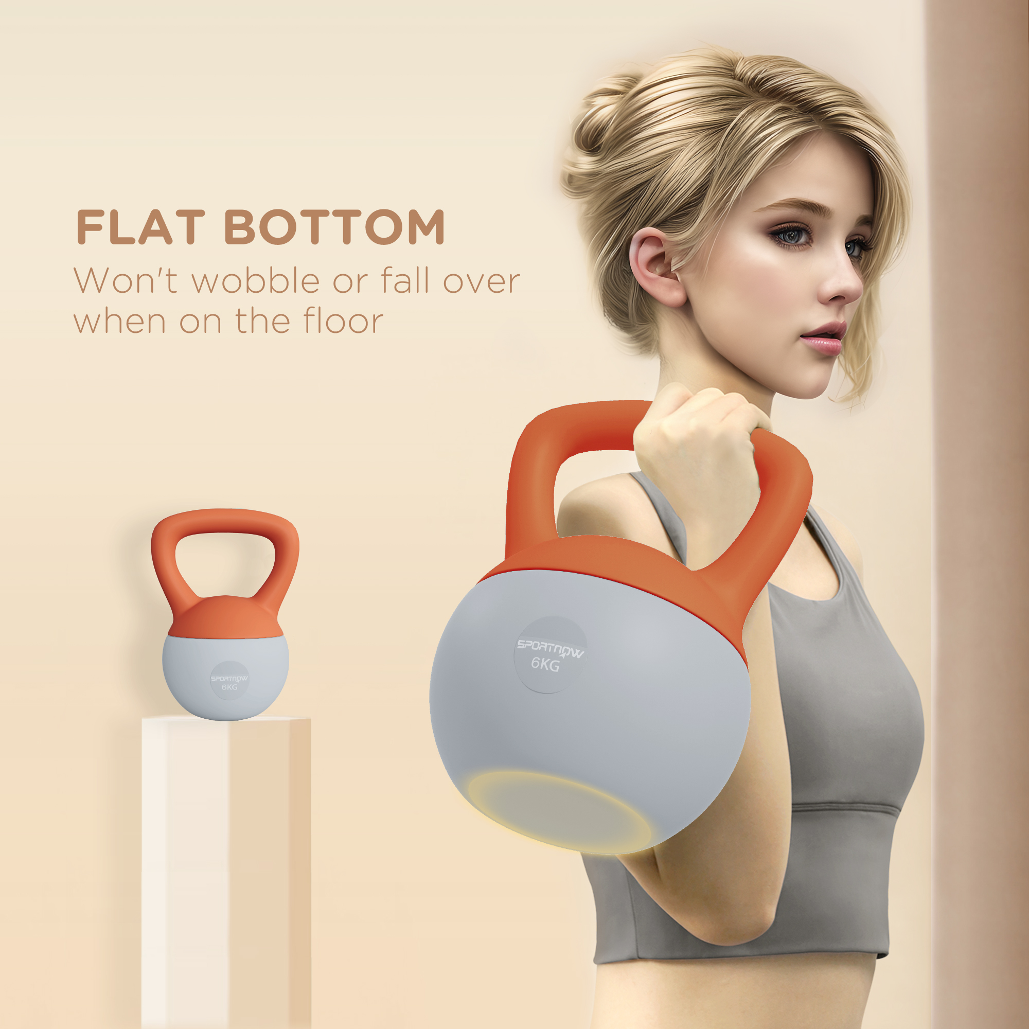 6kg Soft Kettlebell With Anti Slip Handle, Suitable For Home Gym — image 11