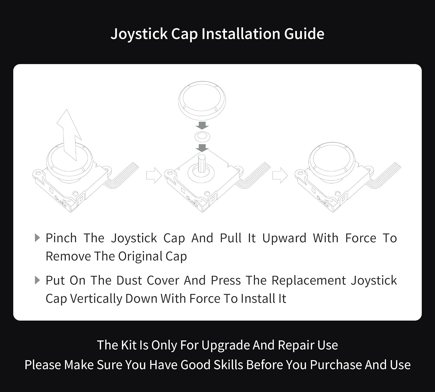 TMR Joystick Replacement For Joycon, No Drift, High