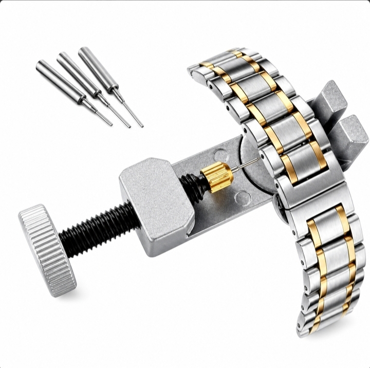 Metal Adjustable Watch Band Strap Bracelet Link Pin Remover Repair Tool Kit US 2