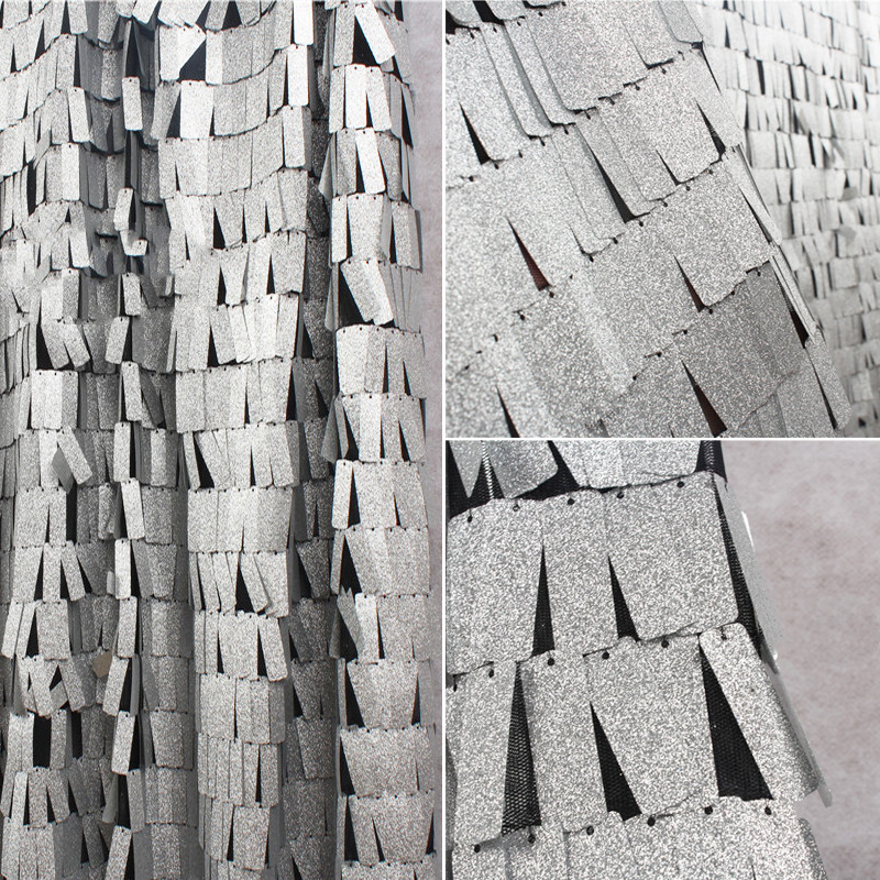 Mesh Sequins Designer Clothing Fabric