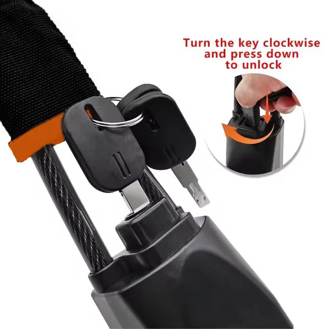 Steering Wheel Lock Anti-Theft Heavy Duty Seat Belt Car Security Device — image 7