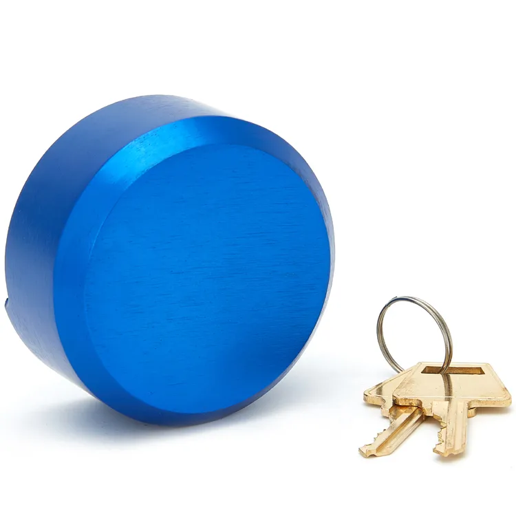 73mm Heavy Duty Puck Lock Colorful Aluminum Hidden Shackle