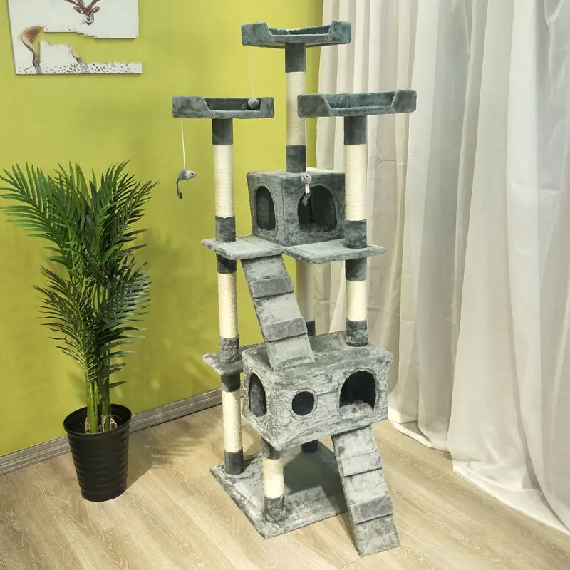 Large Cat Climbing Frame Toy Grab Column Grinding Claw Multi-layer