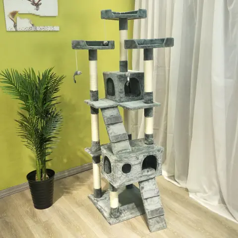 Large Cat Climbing Frame Toy Grab Column Grinding Claw
