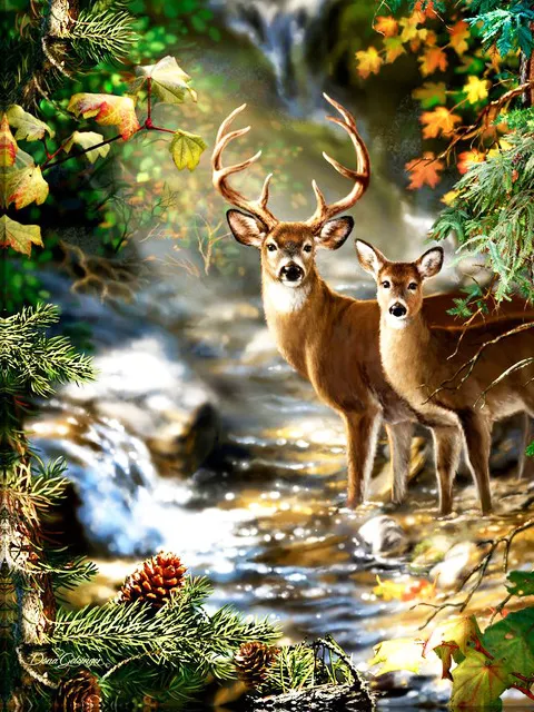 Diamond Painting Animal Deer Diamond Embroidery Cross Stitch Home Decoration Gift G - Shop at LoveMi