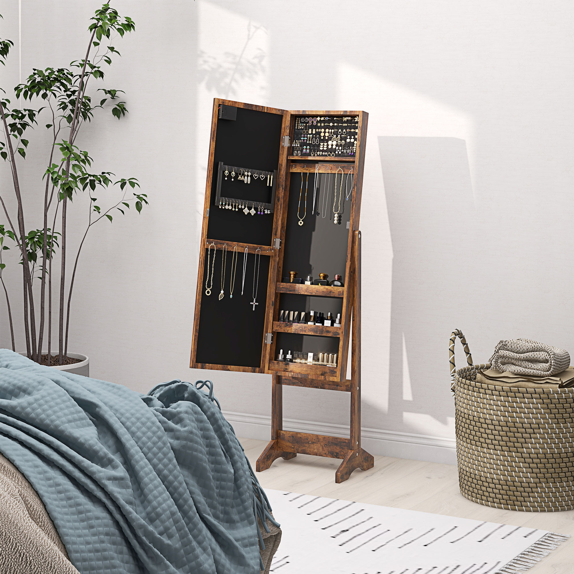Independent Mirror Jewelry Storage Cabinet — image 4
