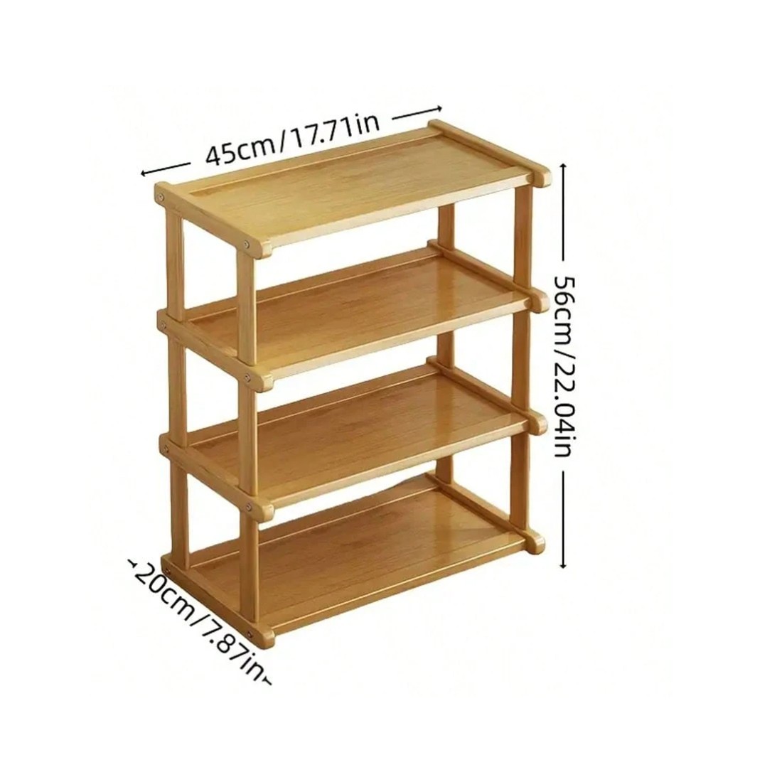 34Tier Spice Rack Coffee Station Organizer Wooden Kitchen Countertop — image 4