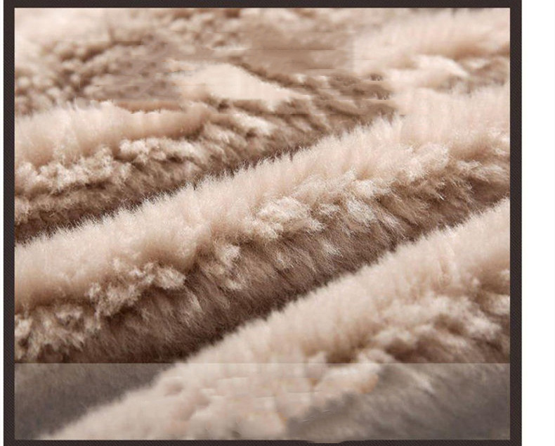 Medium Length Loose Lamb Wool Coat Thickened