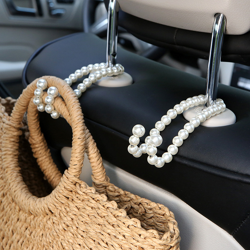 Title 8, Stainless Steel Multifunctional Pearl Car Hook