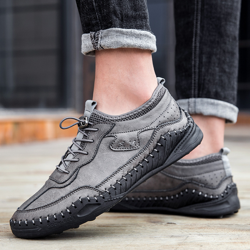 Handmade Casual Breathable Business Leather Men's Shoes
