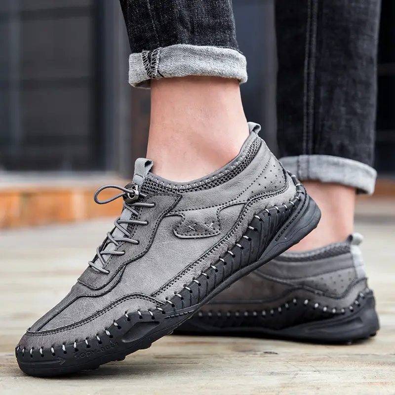 Handmade Casual Breathable Business Leather Men's Shoes