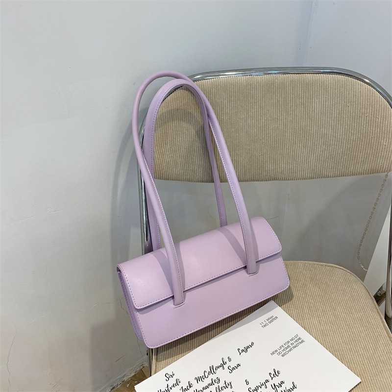 Minimalist Style Solid Color Women's Niche Shoulder Bag