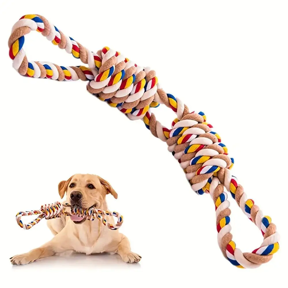 Large Rope Knot Toy for Pet Teeth Grinding Cleaning