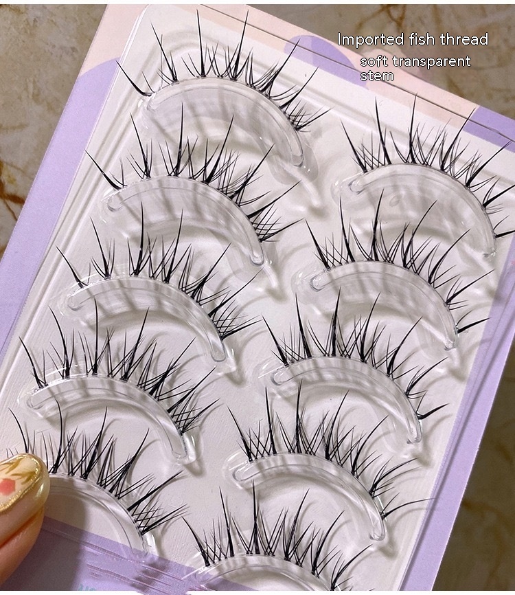 Title 6, M08 False Eyelashes Natural One Piece Whole Lit...