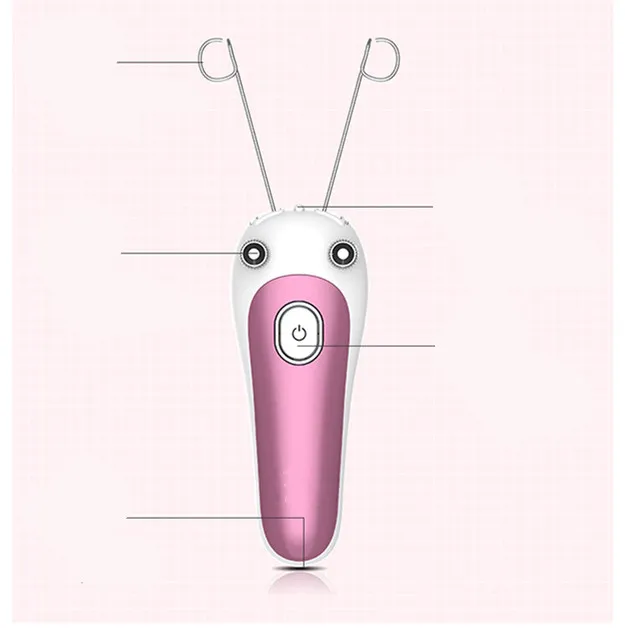 USB Type Face Wringer Facial Hair Remover Rose Gold - Shop at LoveMi