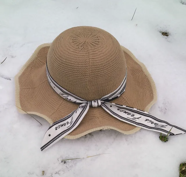 Ladies Summer Wide brimmed Sunscreen Tricot Bucket Hat Khaki - Shop at LoveMi