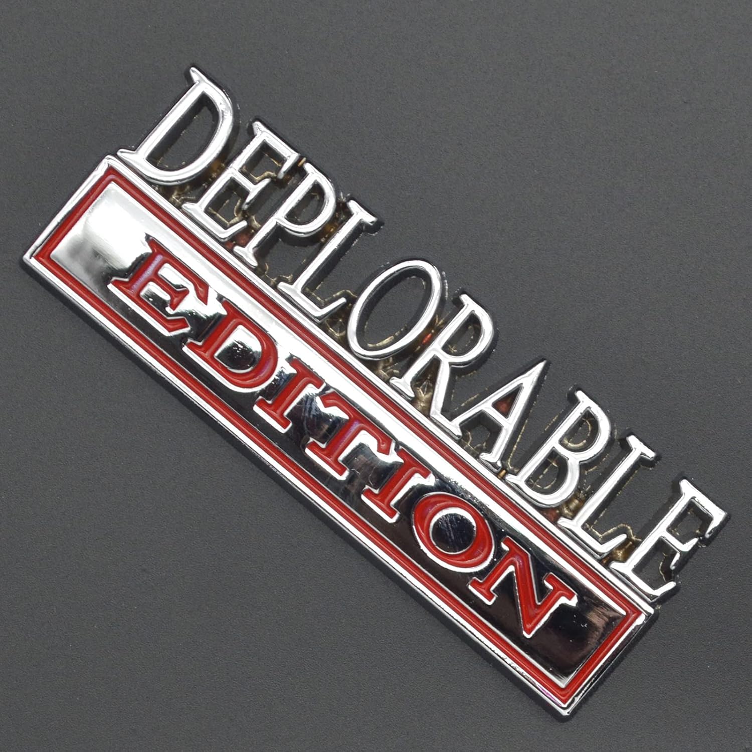 2pcs Deplorable Edition Emblems, Emblem 3D Badge Decal Car Truck SUV,Refrigerator Sticker,Window Display Stickers,Bicycles, Laptops, Fridges