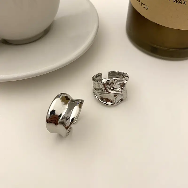 Hip Hop Punk Irregular Opening Index Finger Ring