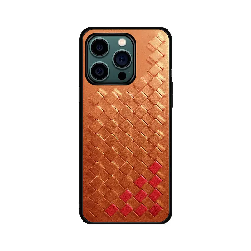 Hand Woven Pattern Stitching Business All Inclusive Mobile Phone Case