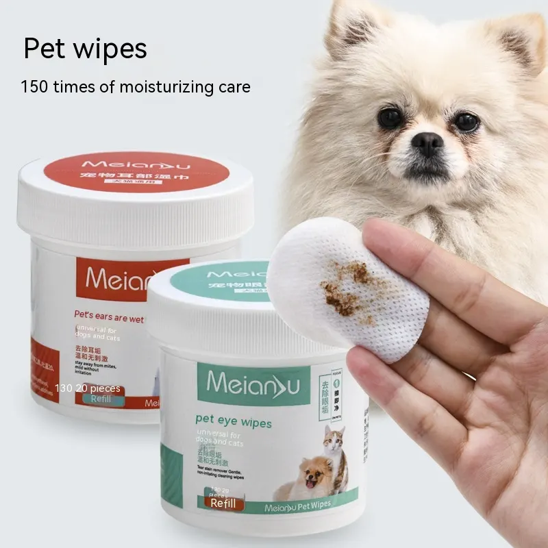 Ear Cleaning Eyes Tear-removing Wipes for Pets