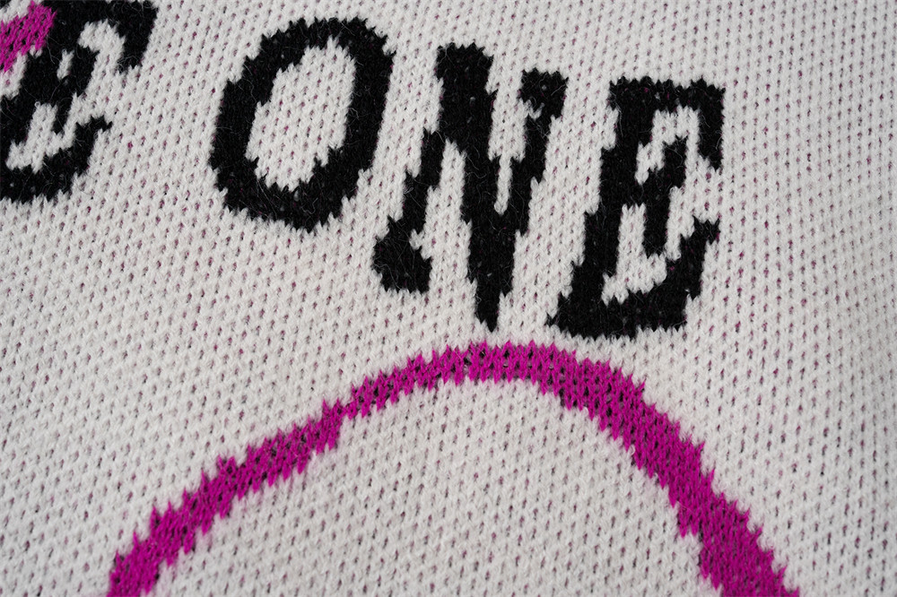 Men's Street Fashion Brand Loose Round Neck Sweater