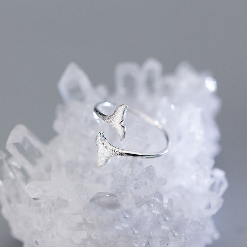 Ladies Personality Fishtail Sweet Single Ring