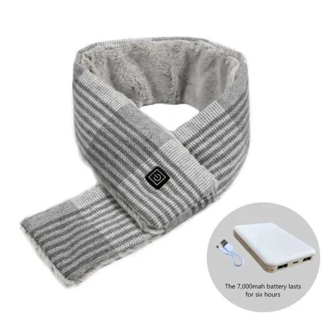 Graphene Smart Heating Scarf Neck Protection Light Grey - Shop at LoveMi