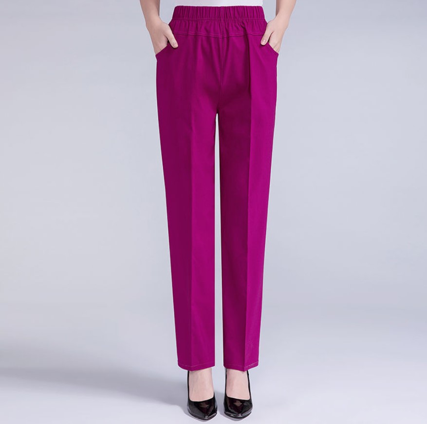 Wear Summer Thin Middle-aged And Elderly Women's Trousers