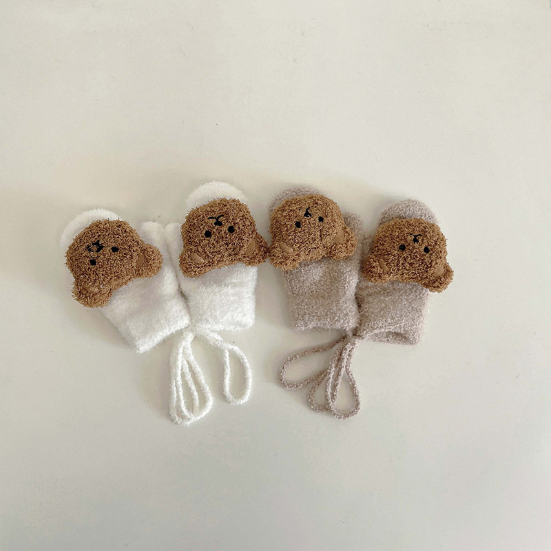 Children's Plush Warm Plus Velvet Gloves