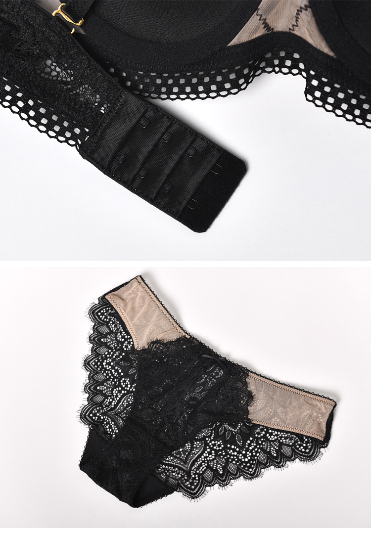 Title 1, European And American French Lace Bra Set