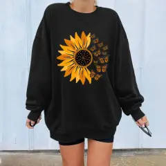Fashion Autumn And Winter Pullover Women - Black - View 1