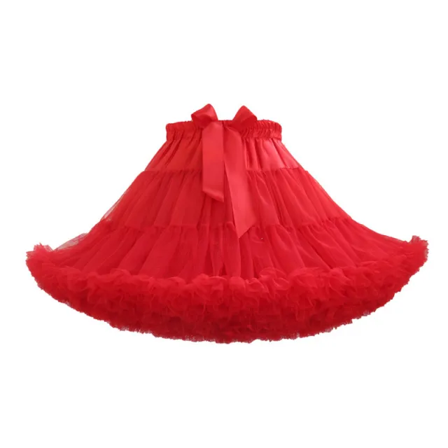 Boneless Soft Yarn Petticoat Cotton Tutu Skirt Red - Shop at LoveMi