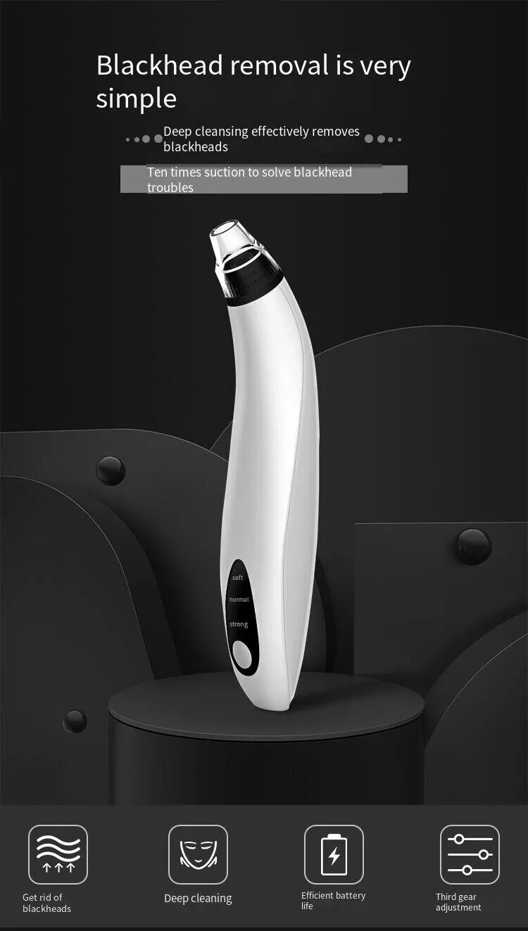 Electric Blackhead Remover Cleaner Face Diamond Pore Vacuum Suction White Heads | Elevated Statement