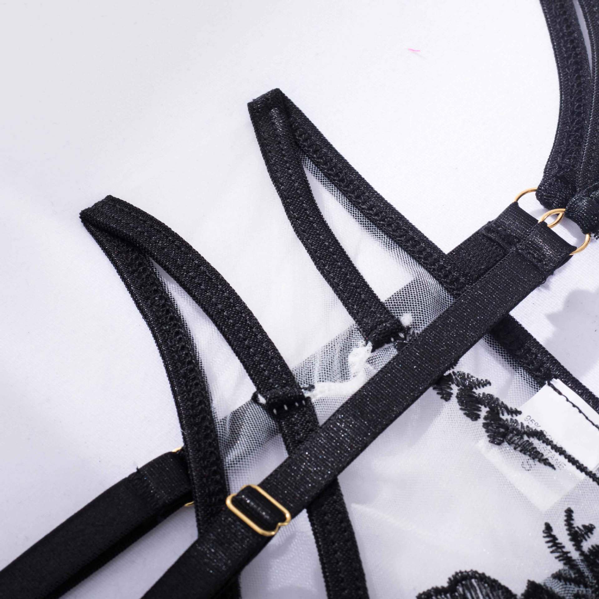 Title 4, Underwear Perspective Embroidered Suspenders Bo...