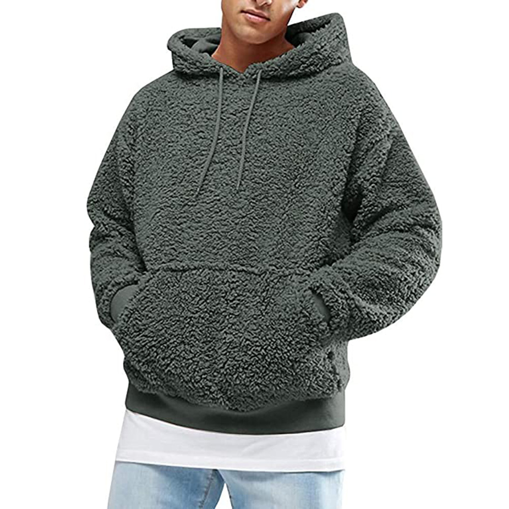 European American Wool And Fleece Hooded Men's Hoodie