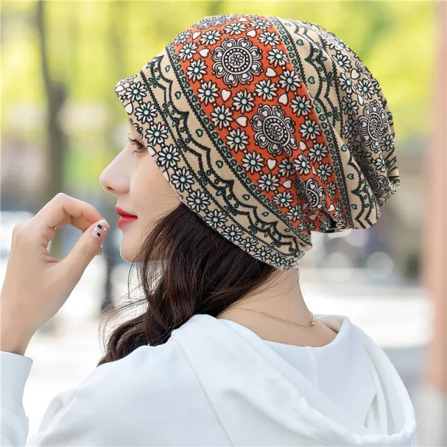 Head Ethnic Wind Series Korean Cashew Flower Bun Head Hat Orange - Shop at LoveMi