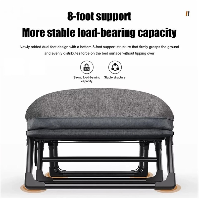 Folding Sleeping Cot Guest Bed Outdoor Portable Single Camping Cots With Mat Pad