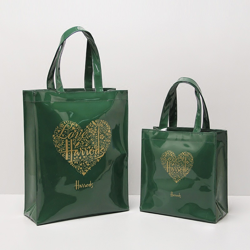 British Style Waterproof PVC Shopping Bag Portable