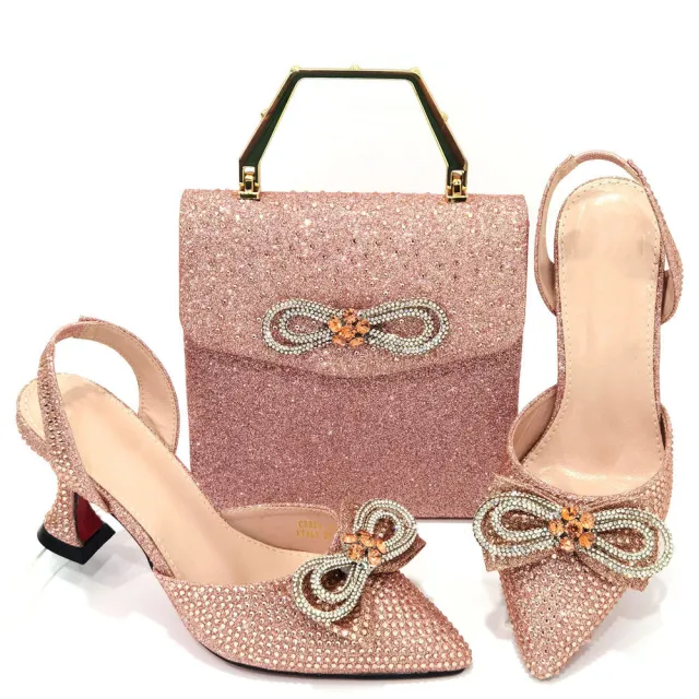 Women's Fashion Casual Party High Heels With Tote Bag Skin 40 - Shop at LoveMi