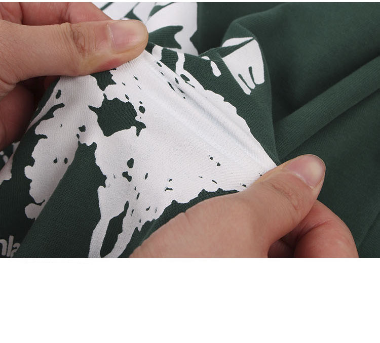 Women's Alphabet Forest Print Short Sleeves