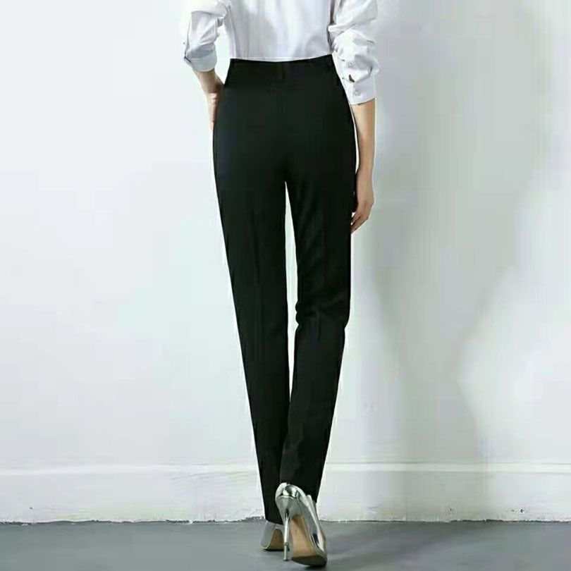 Title 2, Wide Leg Long Pants Black Professional Straight...