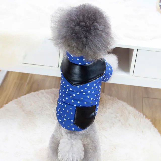 Pet Flower Sling Skirt Spring And Summer Thin Skirt Puppy Clothes Blue - Shop at LoveMi