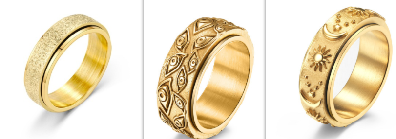 Titanium Steel Frosted Ring