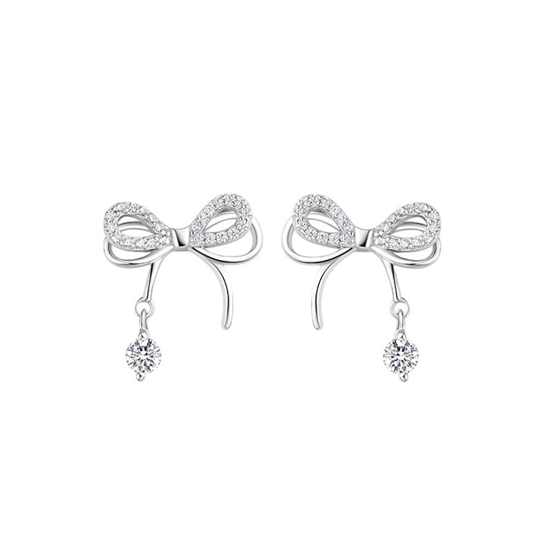 Title 4, 925 Pure Silver Ear Nail Light Luxury INS Style...